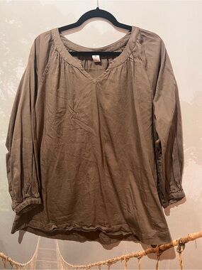 Kate Quinn Brown Organic Cotton Blouse